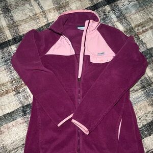 Columbia Women's Purple and Pink Fleece Jacket